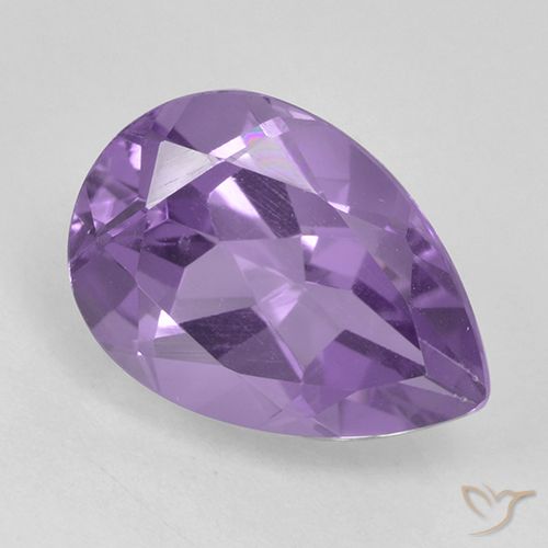 1.83ct Натуральный Средний фиолетовый Аметист, Форма груши, VVS-VS