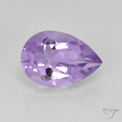 1.78ct Натуральный Средний фиолетовый Аметист, Форма груши, VVS-VS