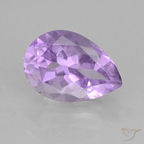 1.92ct Натуральный Ирис Вайолет Аметист, Форма груши, Чистота VS