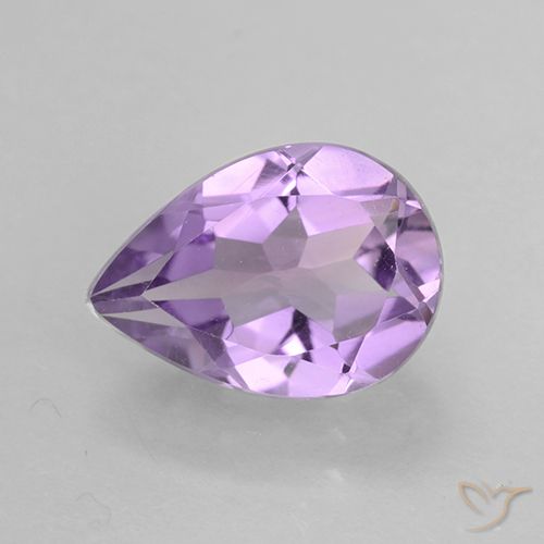 1.71ct Натуральный Средний фиолетовый Аметист, Форма груши, VVS-VS
