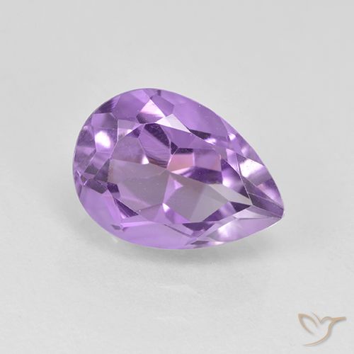 1.99ct Натуральный Средний фиолетовый Аметист, Форма груши, VVS-VS