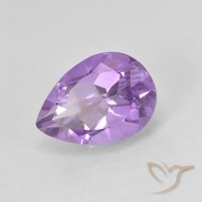 1.99 карата, натуральный Средний фиолетовый Аметист, Форма груши, VVS-VS