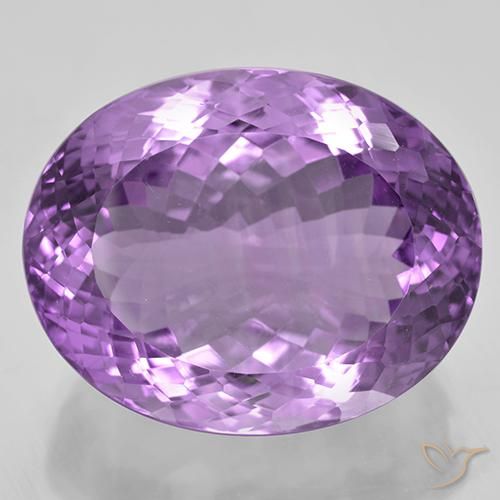 52.93ct Натуральный Розовато-фиолетовый Аметист, Овал, IF