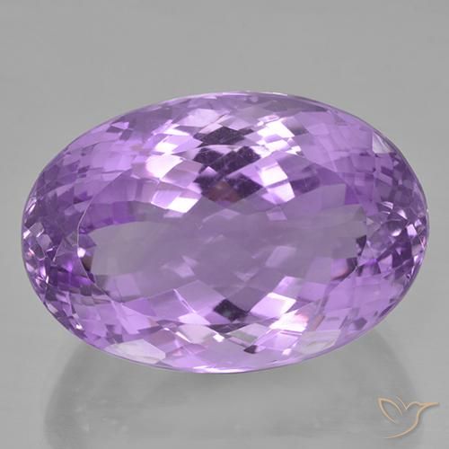 44.27ct Натуральный Пурпурно-фиолетовый Аметист, Овал, IF