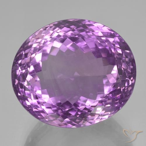 47.87ct Натуральный Глубокий пурпурно-фиолетовый Аметист, Овал, IF