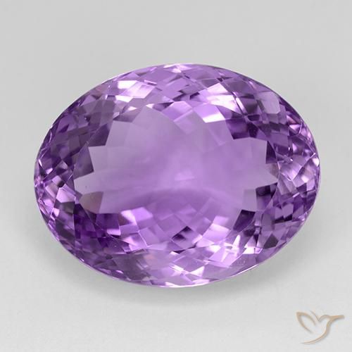 29.02ct Натуральный Глубокий пурпурно-фиолетовый Аметист, Овал, IF