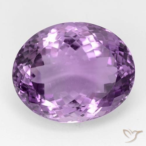 33.84ct Натуральный Розовато-фиолетовый Аметист, Овал, IF