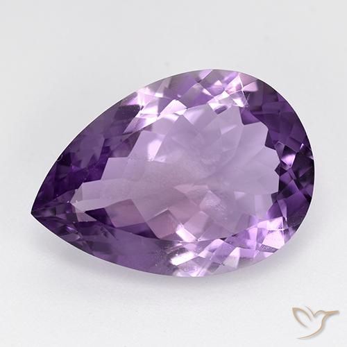 9.04ct Натуральный Темно-фиолетовый Аметист, Форма груши, Чистота VS
