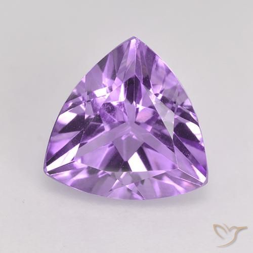 2.34ct Натуральный Розовато-фиолетовый Аметист, Триллион, VVS-VS