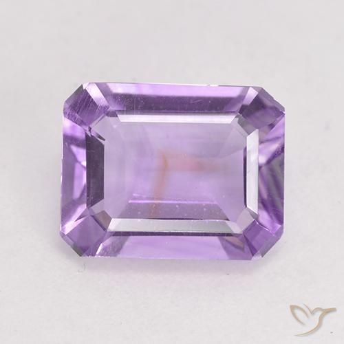1.91ct Натуральный Средний фиолетовый Аметист, Изумрудная огранка, VVS-VS