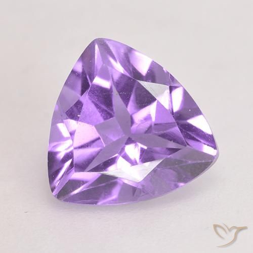 1.62ct Натуральный Розовато-фиолетовый Аметист, Триллион, Чистота VS