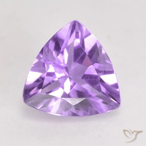 1.54ct Натуральный Средний фиолетовый Аметист, Триллион, Чистота VS