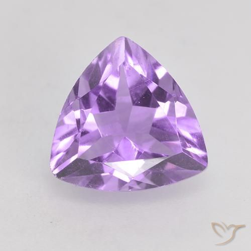 1.65ct Натуральный Розовато-фиолетовый Аметист, Триллион, Чистота VS