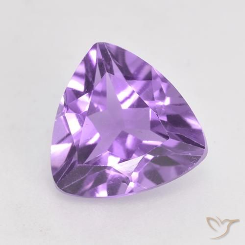 1.62ct Натуральный Розовато-фиолетовый Аметист, Триллион, Чистота VS