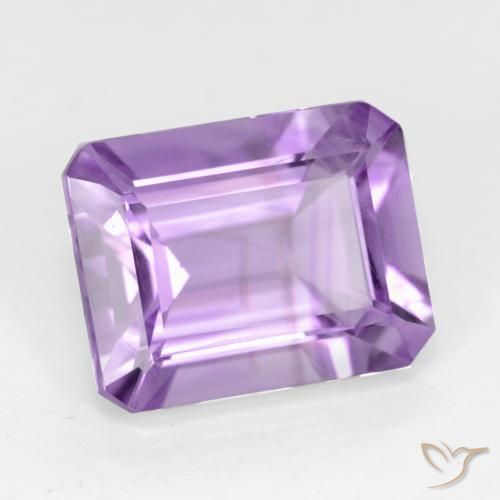 2.09 карата, натуральный Светло-фиолетовый Аметист, Изумрудная огранка, Чистота VS
