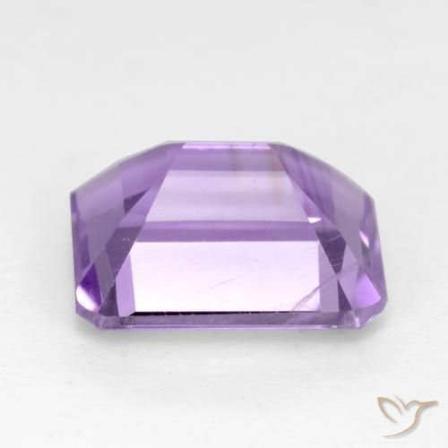 2.09 карата, натуральный Светло-фиолетовый Аметист, Изумрудная огранка, Чистота VS