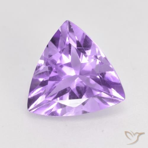 1.60ct Натуральный Средний фиолетовый Аметист, Триллион, Чистота VS