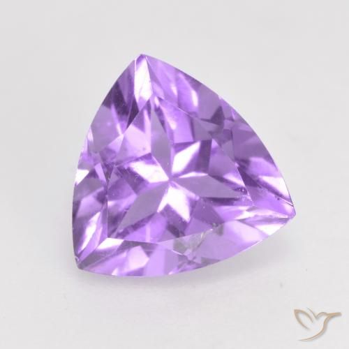 1.63ct Натуральный Средний фиолетовый Аметист, Триллион, Чистота VS