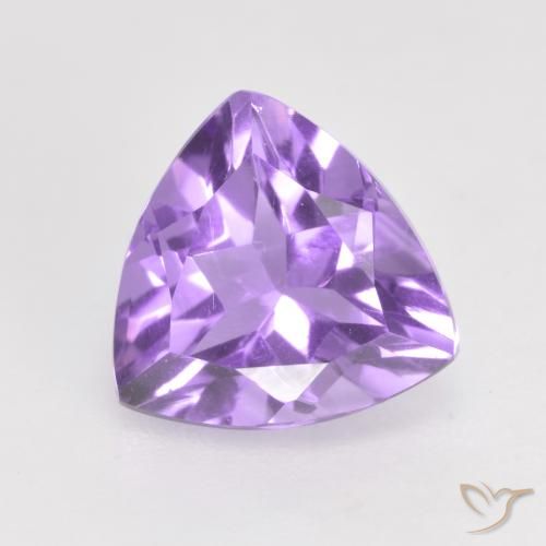 1.62ct Натуральный Средний фиолетовый Аметист, Триллион, VVS-VS