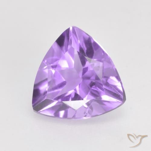 1.60ct Натуральный Средний фиолетовый Аметист, Триллион, VVS-VS