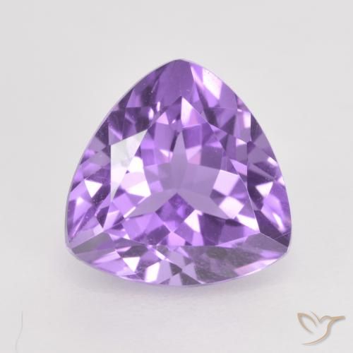 1.86ct Натуральный Средний фиолетовый Аметист, Триллион, Чистота VS