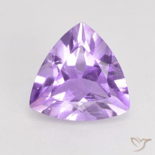 1.51ct Натуральный Средний фиолетовый Аметист, Триллион, Чистота VS