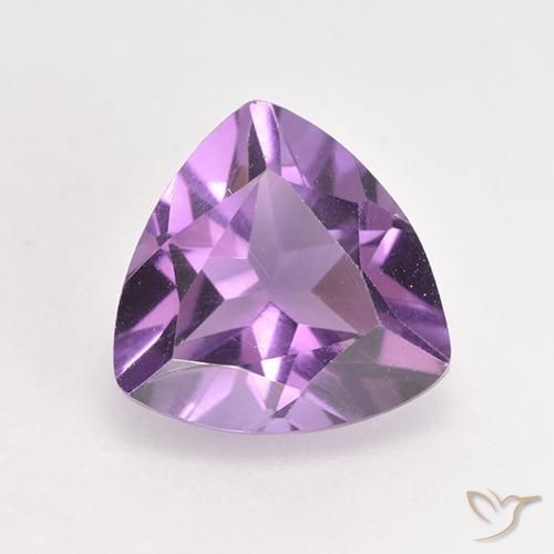 1.61ct Натуральный Розовато-фиолетовый Аметист, Триллион, Чистота VS