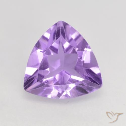 1.53ct Натуральный Средний фиолетовый Аметист, Триллион, Чистота VS