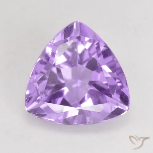 2.89ct Натуральный Средний фиолетовый Аметист, Триллион, VVS-VS