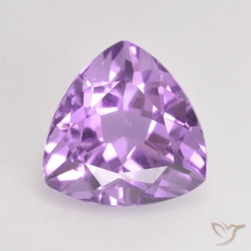 2.89ct Натуральный Розовато-фиолетовый Аметист, Триллион, Чистота VS