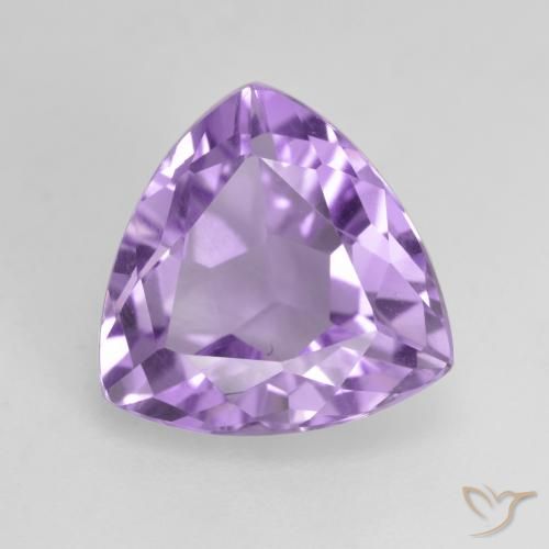3.12ct Натуральный Розовато-фиолетовый Аметист, Триллион, Чистота VS