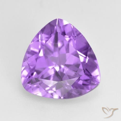2.79ct Натуральный Средний фиолетовый Аметист, Триллион, Чистота VS