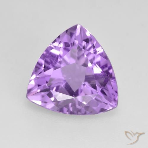 2.65ct Натуральный Розовато-фиолетовый Аметист, Триллион, Чистота VS