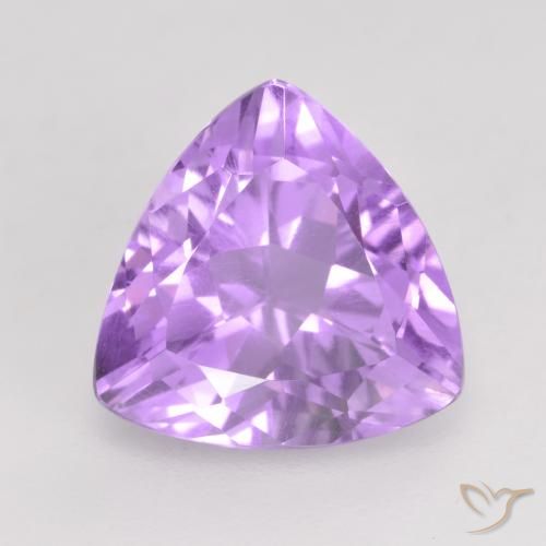 2.87ct Натуральный Светло-розовато-фиолетовый Аметист, Триллион, VVS-VS