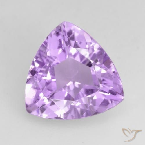 2.94ct Натуральный Ярко-розовато-фиолетовый Аметист, Триллион, VVS-VS
