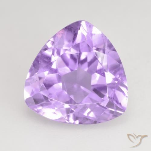 2.97ct Натуральный Ярко-розовато-фиолетовый Аметист, Триллион, VVS-VS
