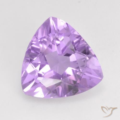 2.59ct Натуральный Ярко-розовато-фиолетовый Аметист, Триллион, VVS-VS