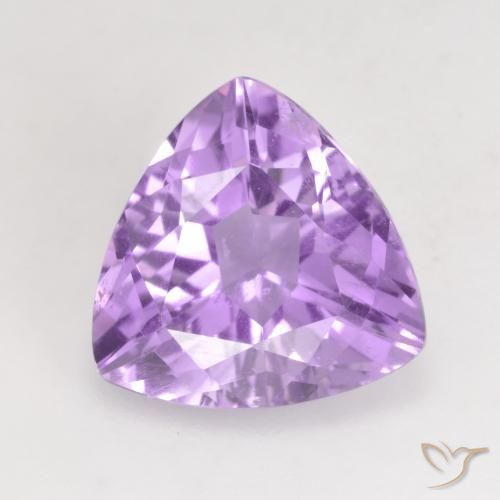 3.07ct Натуральный Светло-фиолетовый Аметист, Триллион, VVS-VS