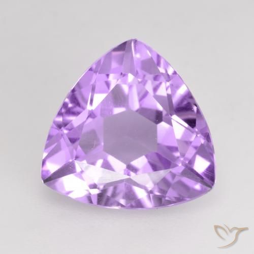 2.90ct Натуральный Ярко-розовато-фиолетовый Аметист, Триллион, VVS-VS