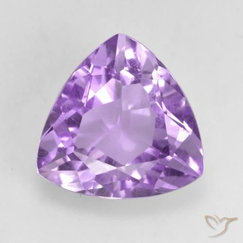 2.94ct Натуральный Розовато-фиолетовый Аметист, Триллион, VVS-VS