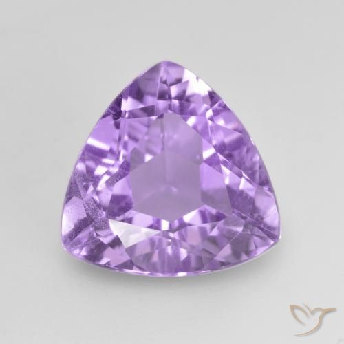 2.70ct Натуральный Средний фиолетовый Аметист, Триллион, VVS-VS
