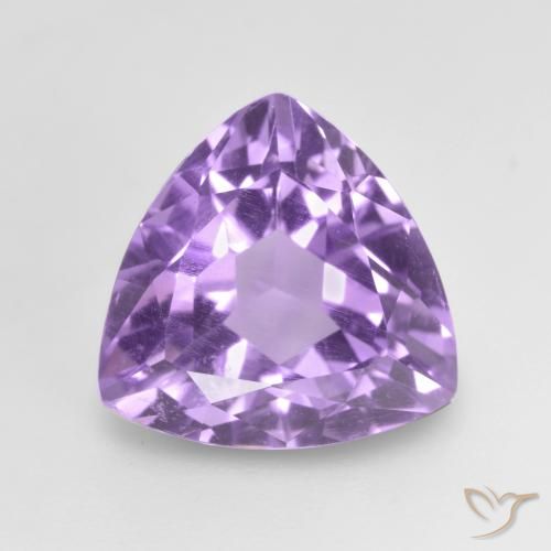 3.02ct Натуральный Розовато-фиолетовый Аметист, Триллион, VVS-VS