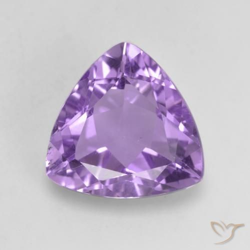 2.68ct Натуральный Средний фиолетовый Аметист, Триллион, VVS-VS
