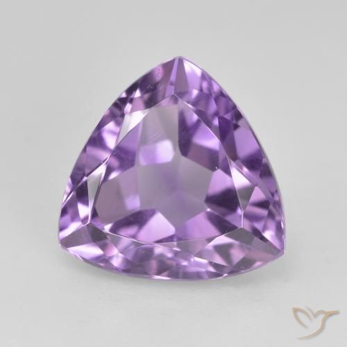 3.16ct Натуральный Средний фиолетовый Аметист, Триллион, VVS-VS