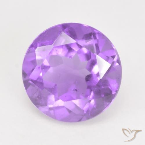 1.17ct Натуральный Светло-фиолетовый Аметист, Круглый, Чистота VS