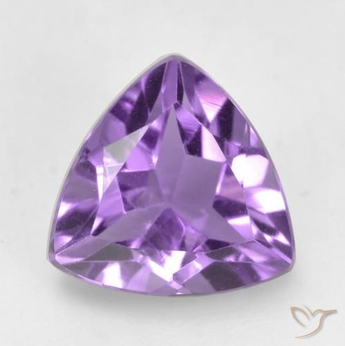 1.56ct Натуральный Средний фиолетовый Аметист, Триллион, VVS-VS