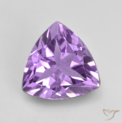 1.57ct Натуральный Средний пурпурно-фиолетовый Аметист, Триллион, VVS-VS