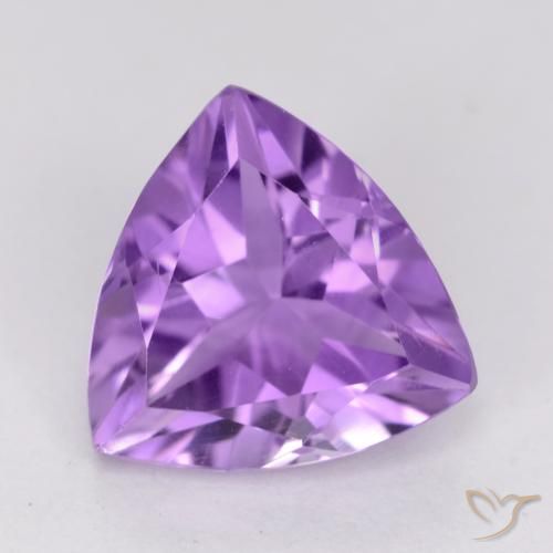 2.25ct Натуральный Средний фиолетовый Аметист, Триллион, Чистота VS