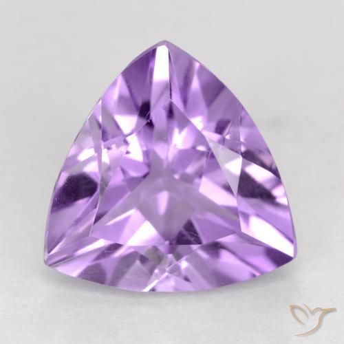 2.18ct Натуральный Розовато-фиолетовый Аметист, Триллион, VVS-VS