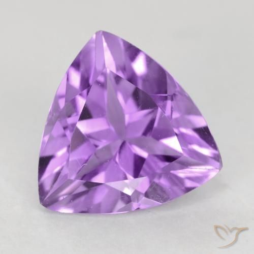 1.99ct Натуральный Глубокий пурпурно-фиолетовый Аметист, Триллион, VVS-VS